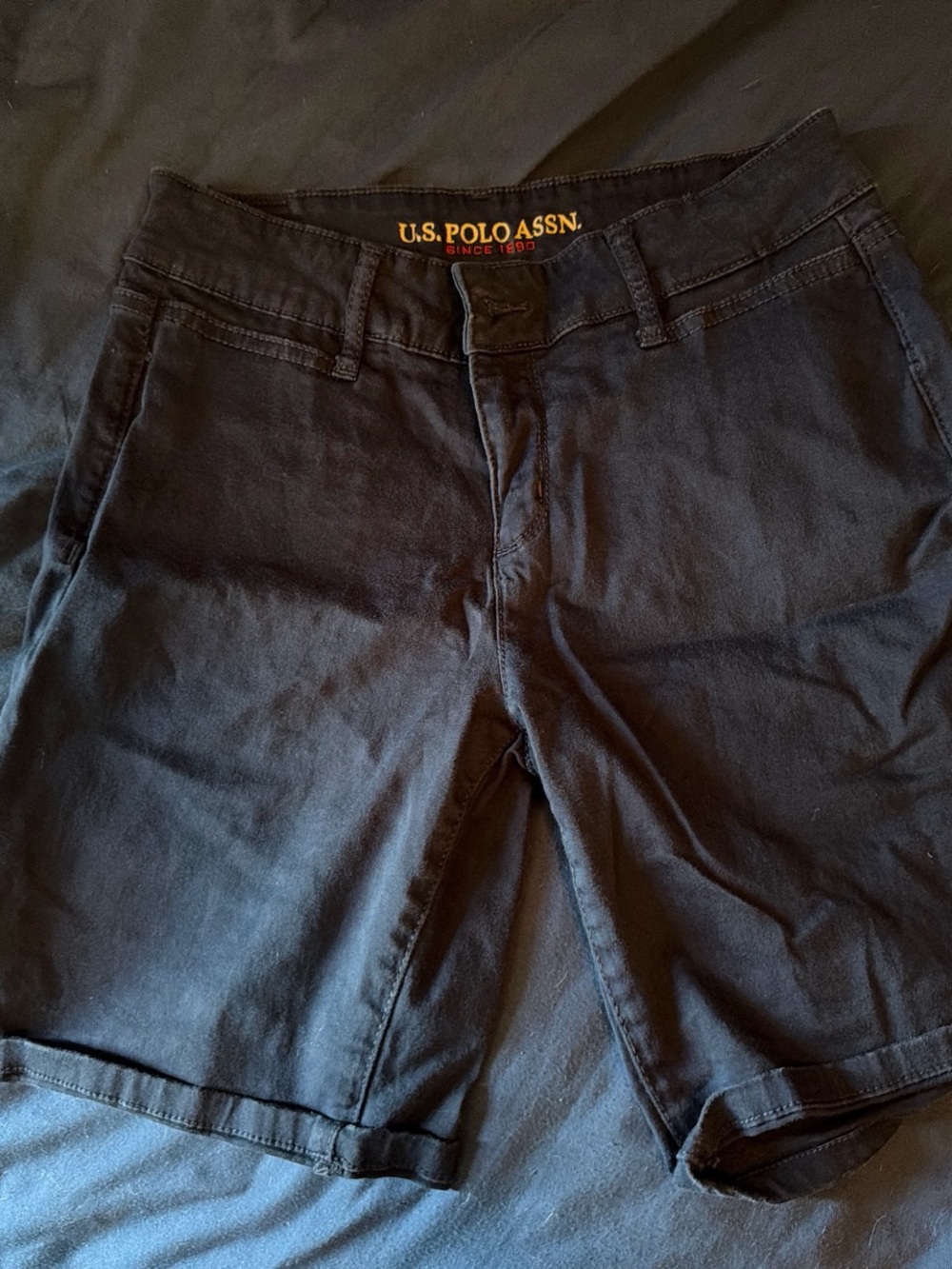 U.S. Polo Assn. Women's Black Bermuda Shorts